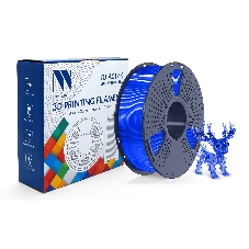 Филамент NVPrint PLA Transparent Blue для 3D печати диаметр 1.75мм длина 330 метров масса 1 кг Филамент NVPrint PLA Transparent Blue для 3D печати диаметр 1.75мм длина 330 метров масса 1 кг