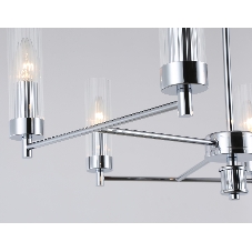 Люстра Ambrella light LH55151/6 CH/CL хром/прозрачный E14/6 max 40W D675*520