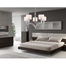 Люстра Ambrella light LH71121/5 SN/WH никель/белый E14/5 max 40W D660*880