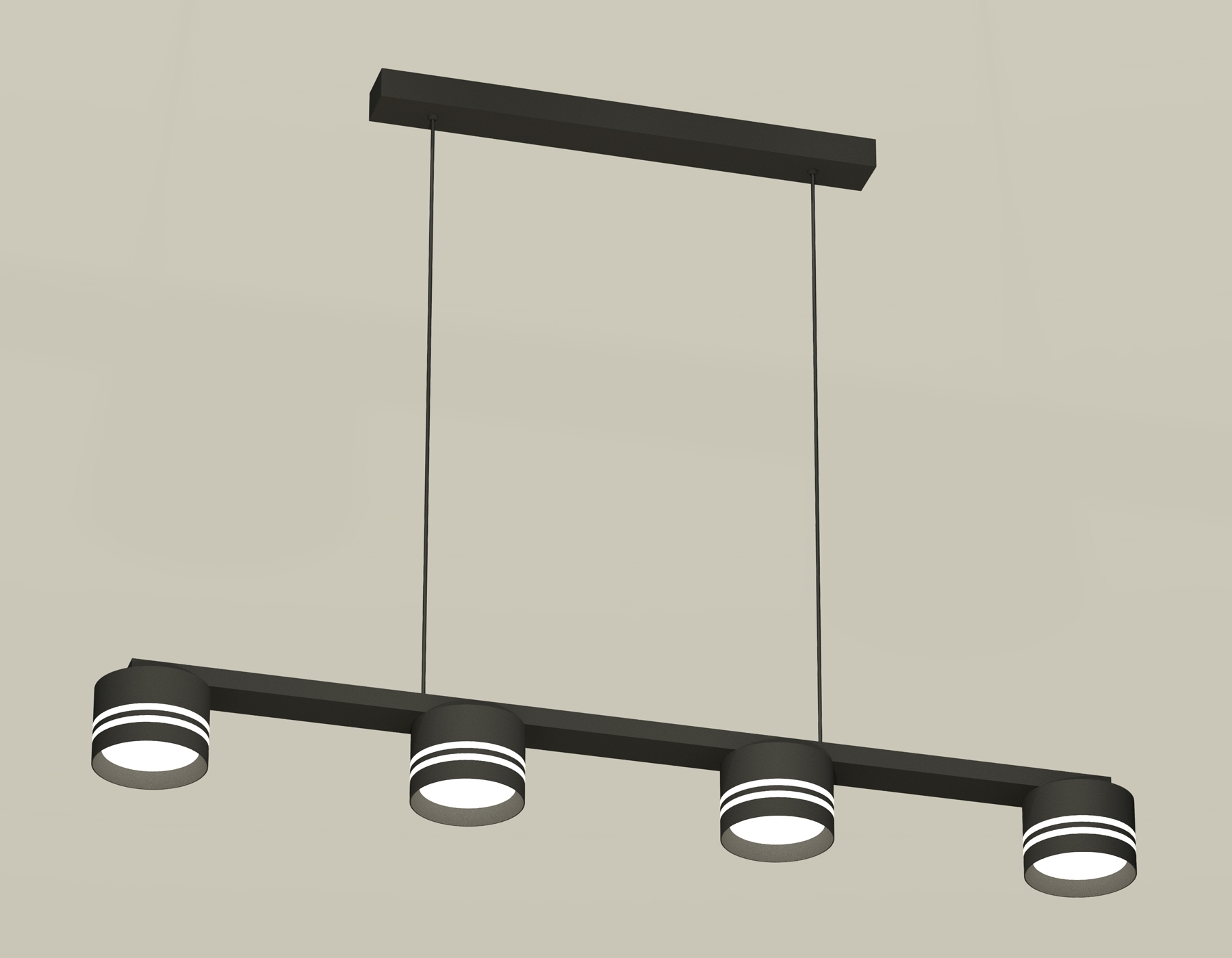 Светильник Ambrella light XB9152204/4 SBK/FR черный песок/белый матовый GX53 (C9152, N8478)