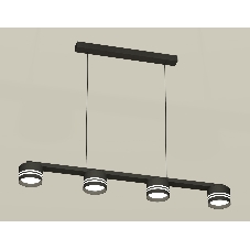 Светильник Ambrella light XB9152204/4 SBK/FR черный песок/белый матовый GX53 (C9152, N8478)