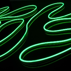 Лента светодиодная LS001 220V / Гибкий неон  9.6W 120Led 2835 IP67 односторонний зеленый, 50 м