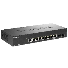 Коммутатор D-Link DGS-1210-10X/ME/C1A, 8×1 Гбит/с + 2×10 Гбит/с SFP+, управляемый