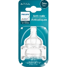 Соска для бутылочки Philips Anti-colic 3+ мес., 2 шт.