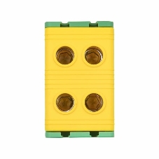Клемма силовая вводная двойная КСВ 16-50 желто-зеленая EKF PROxima plc-kvs2-16-50-y-green EKF