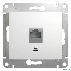 Механизм розетки SCHNEIDER ELECTRIC GSL000181K Glossaкомп. 1-м rj45 белый