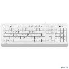 Клавиатура проводная A4Tech Fstyler FK10, USB, белый/серый