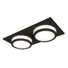 Комплект встраиваемого светильника Ambrella light XC6526060 SBK/FR черный песок/белый матовый MR16 GU5.3 (C6526, N6221)