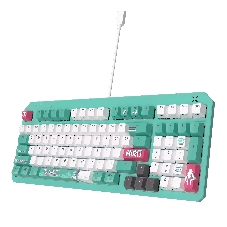 Клавиатура ASUS TUF Gaming K3 Gen II MIKU Edition проводная, USB Type-A, голубой