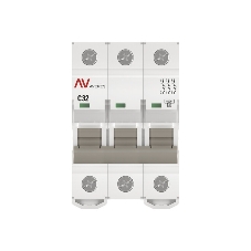 Выключатель автоматический трехполюсный AV-6 32А C 6кА AVERES mcb6-3-32C-av EKF