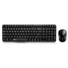Комплект клавиатура+мышь Rapoo X1800S беспроводной, USB, 1000 DPI, чёрный