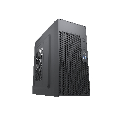 Компьютерный корпус с блоком питания Foxline 450Вт./Case Forza mATX, 450W, 2xUSB 2.0+2xUSB 3.0, Black, w/o FAN, 8 см fan PSU, power cord