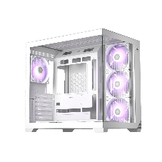 Корпус без блока питания PCCooler C3T700 ARGB WH, Midi-Tower, TG, 4x120мм ARGB, 1xUSB-A 3.0 + 1xUSB-A 2.0 + 1xUSB-C, ATX, mATX, mITX белый