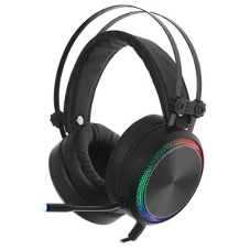Гарнитура Oklick HS-L810G чёрный, проводная, USB, подсветка