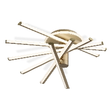 Потолочный светодиодный светильник Ambrella light FL6234 GD золото 96W 3000K-6400K 605*605*200 (ПДУ ИК)