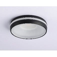 Светильник Ambrella light TN3322 SBK/FR черный песок/белый матовый GU5.3 D95*40