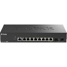 Коммутатор D-Link DGS-1210-10X/ME/C1A, 8×1 Гбит/с + 2×10 Гбит/с SFP+, управляемый