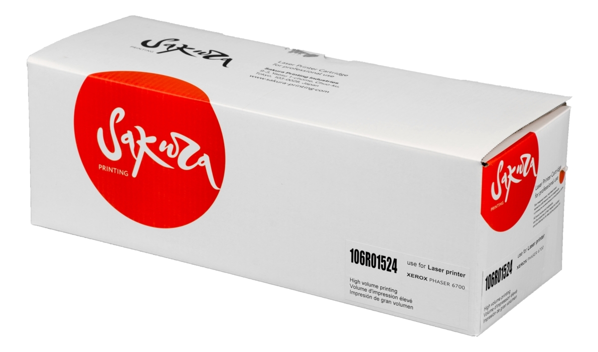 Картридж лазерный Sakura 106R01524 для Xerox Phaser 6700, пурпурный, 12 000 к.