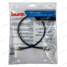 Патч-корд Buro STP 4 пары cat.7 CCA molded 0.5м черный RJ-45 (m)-RJ-45 (m)