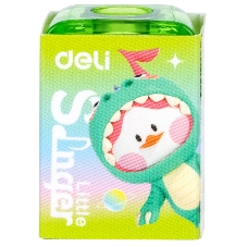 Точилка для карандашей ручная Deli EH552 Little Singer, 1 отверстие, пластик, ассорти, коробка
