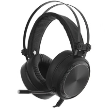 Гарнитура Oklick HS-L810G чёрный, проводная, USB, подсветка