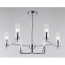 Люстра Ambrella light LH55151/6 CH/CL хром/прозрачный E14/6 max 40W D675*520