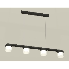 Светильник Ambrella light XB9152205/4 SBK/FR черный песок/белый матовый GX53 (C9152, N8402)