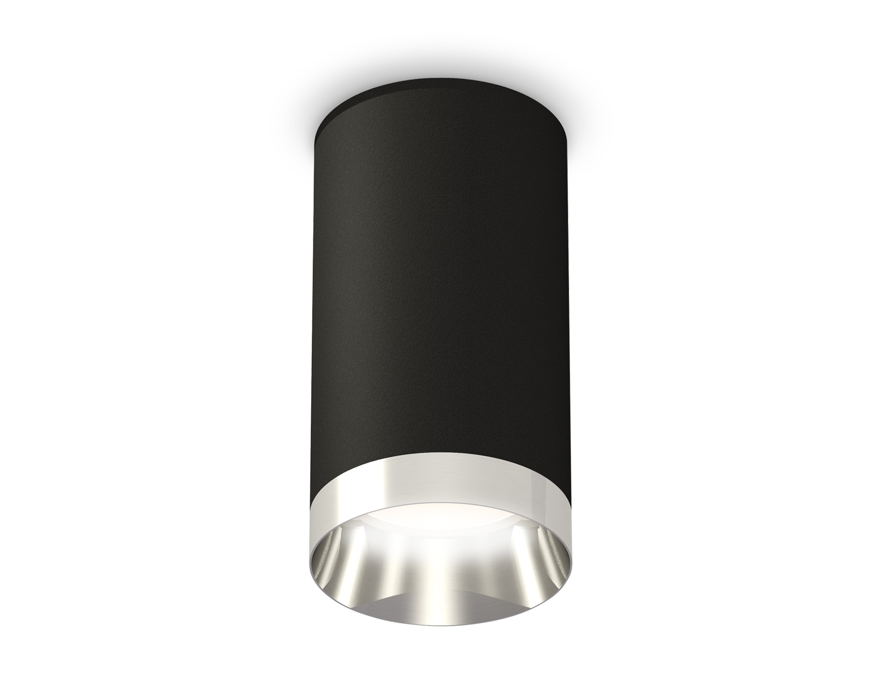 Светильник Ambrella Light XS6323022 SBK/PSL черный песок/серебро полированное MR16 GU5.3 (C6323, N6132)