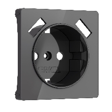 Накладка для розетки USB (графит акрил)