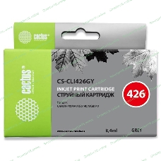 Картридж струйный Cactus CS-CLI426GY серый (8.4 мл.) для Canon Pixma MG6140/MG8140