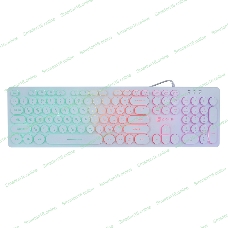 Клавиатура проводная Oklick 420MRL 1091227, USB, белый