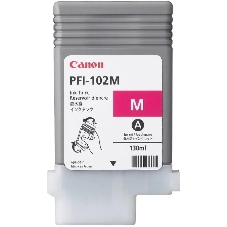 Картридж струйный Canon PFI-102M (0897B001) пурпурный (130 мл.) для Canon imagePROGRAF iPF605, iPF610., iPF650, iPF655, iPF710, iPF755, LP17, iPF510