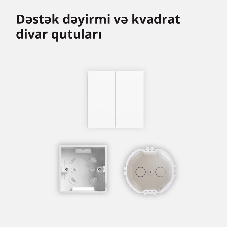 Выключатель умный Aqara Smart wall switch H1 (with neutral, double rocker) WS-EUK04