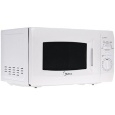 Микроволновая печь Midea MM720CKE белый, 20 л, 700 Вт, переключатели - поворотный механизм