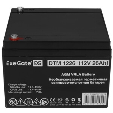 Батарея для ИБП ExeGate DT 1226 (12V 26Ah), клеммы под болт М5