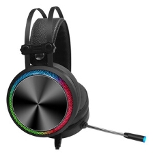 Гарнитура Oklick HS-L810G чёрный, проводная, USB, подсветка