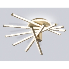 Потолочный светодиодный светильник Ambrella light FL6234 GD золото 96W 3000K-6400K 605*605*200 (ПДУ ИК)