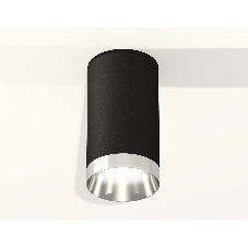 Светильник Ambrella Light XS6323022 SBK/PSL черный песок/серебро полированное MR16 GU5.3 (C6323, N6132)