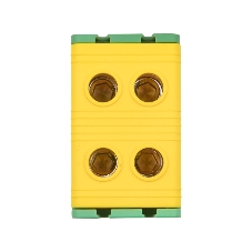 Клемма силовая вводная двойная КСВ 16-50 желто-зеленая EKF PROxima plc-kvs2-16-50-y-green EKF