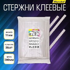 Клеевые стержни Silwerhof 11-200-26-TRA дл.200мм D11мм прозрачный упак:26шт