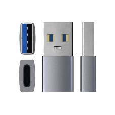 Адаптер Satechi USB Type-A to Type-C. Цвет серый космос.