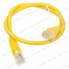 Патч-корд LANMASTER UTP TWT-45-45-0.5-YL вилка RJ-45-вилка RJ-45 cat.5е 0.5м желтый ПВХ (уп.:1шт)