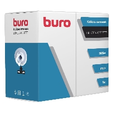 Кабель сетевой Buro FTP 4 пары cat5E solid 0.50мм CCA 305м серый