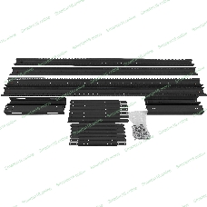 Стойка двухрамная NTSS NTSS-2POR24U/600-1000-BL 24U 550 мм x 1000 мм 600 кг черный