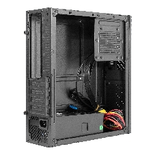 Компьютерный корпус Desktop ExeGate MI-302U-450 (mATX/mini-ITX, TPS450 8см, 1хUSB+1хUSB 3.0, HD аудио, черный)
