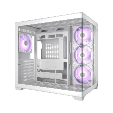 Корпус без блока питания PCCooler C3T700 ARGB WH, Midi-Tower, TG, 4x120мм ARGB, 1xUSB-A 3.0 + 1xUSB-A 2.0 + 1xUSB-C, ATX, mATX, mITX белый