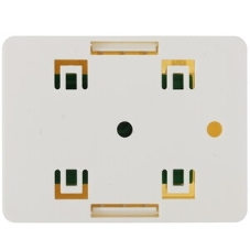 Розетка электрическая Rexant 45x45, CEE 7/4, 2K+3, 16A, белая