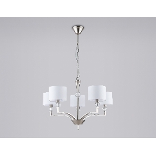 Люстра Ambrella light LH71121/5 SN/WH никель/белый E14/5 max 40W D660*880