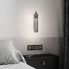 Накладка для розетки USB (графит акрил)