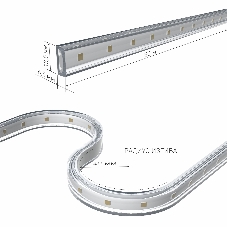 Лента светодиодная LS015 220V/ 220V 14,4W 120Led 2835 IP65 4200 дневной белый, 50 м